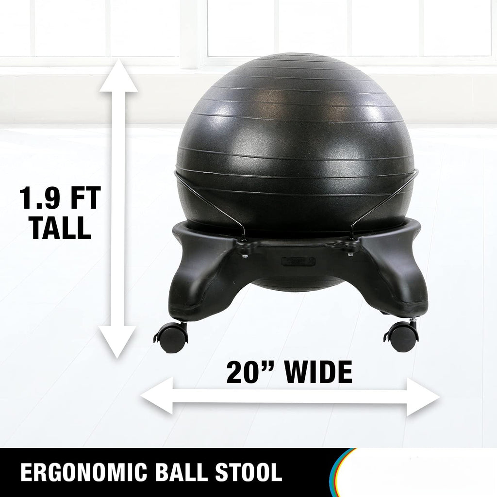 Ergonomic Inflatable Exercise Ball Office Chair