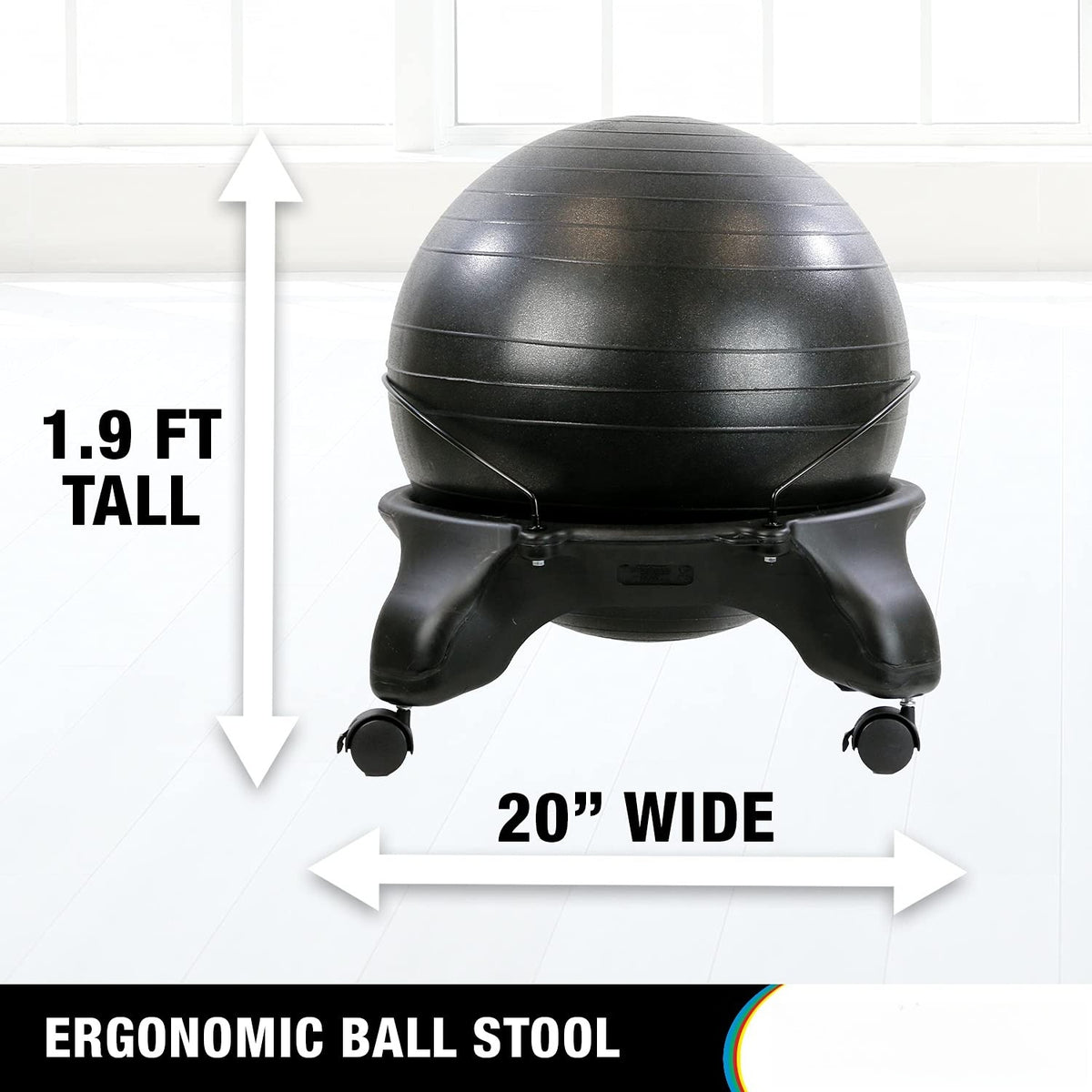 Ergonomic Inflatable Exercise Ball Office Chair