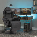 Massage Reclining Gaming Chair With Footrest