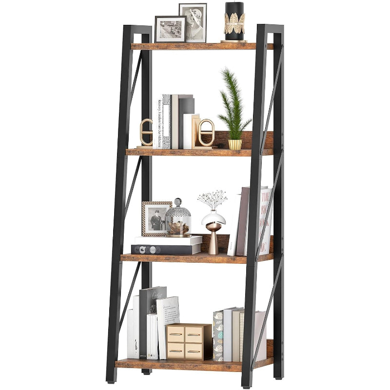 4‑Tier Freestanding Corner Ladder Storage Shelf