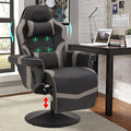 Massage Reclining Gaming Chair With Footrest