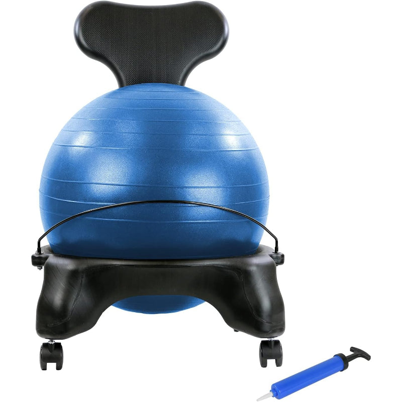 Mobile Plastic Stability Ball Chair For Adults