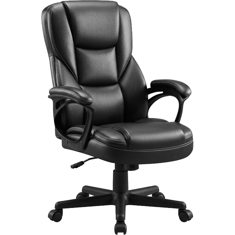Ergonomic Reclining PU Leather High‑Back Office Chair
