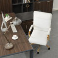 Modern Leather Swivel High‑Back Office Chair