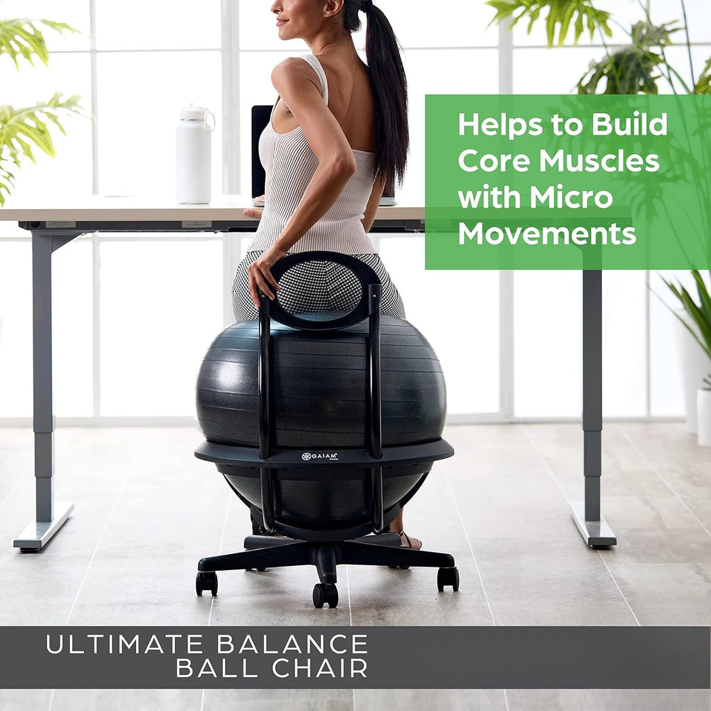 Swivel Base Ultimate Balance Ball Office Chair