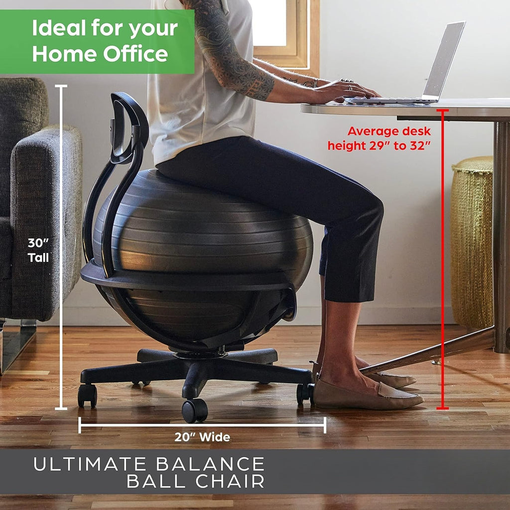 Swivel Base Ultimate Balance Ball Office Chair