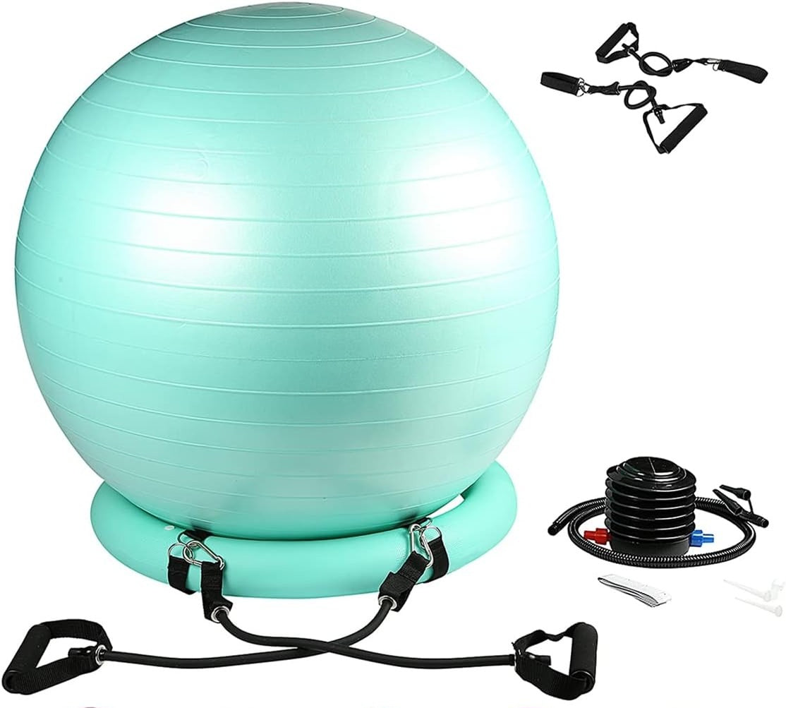 Stability Yoga Ball Chair With Resistance Bands