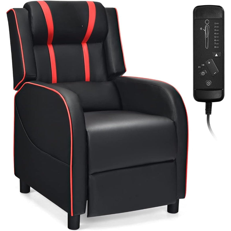 Ergonomic Massage Gaming Recliner With Footrest