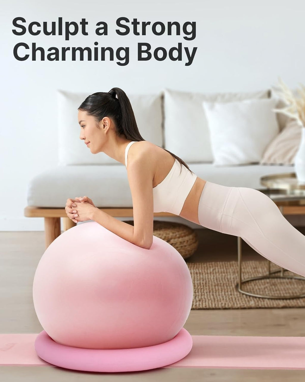 Stability Yoga Ball Office Chair With Base Pump