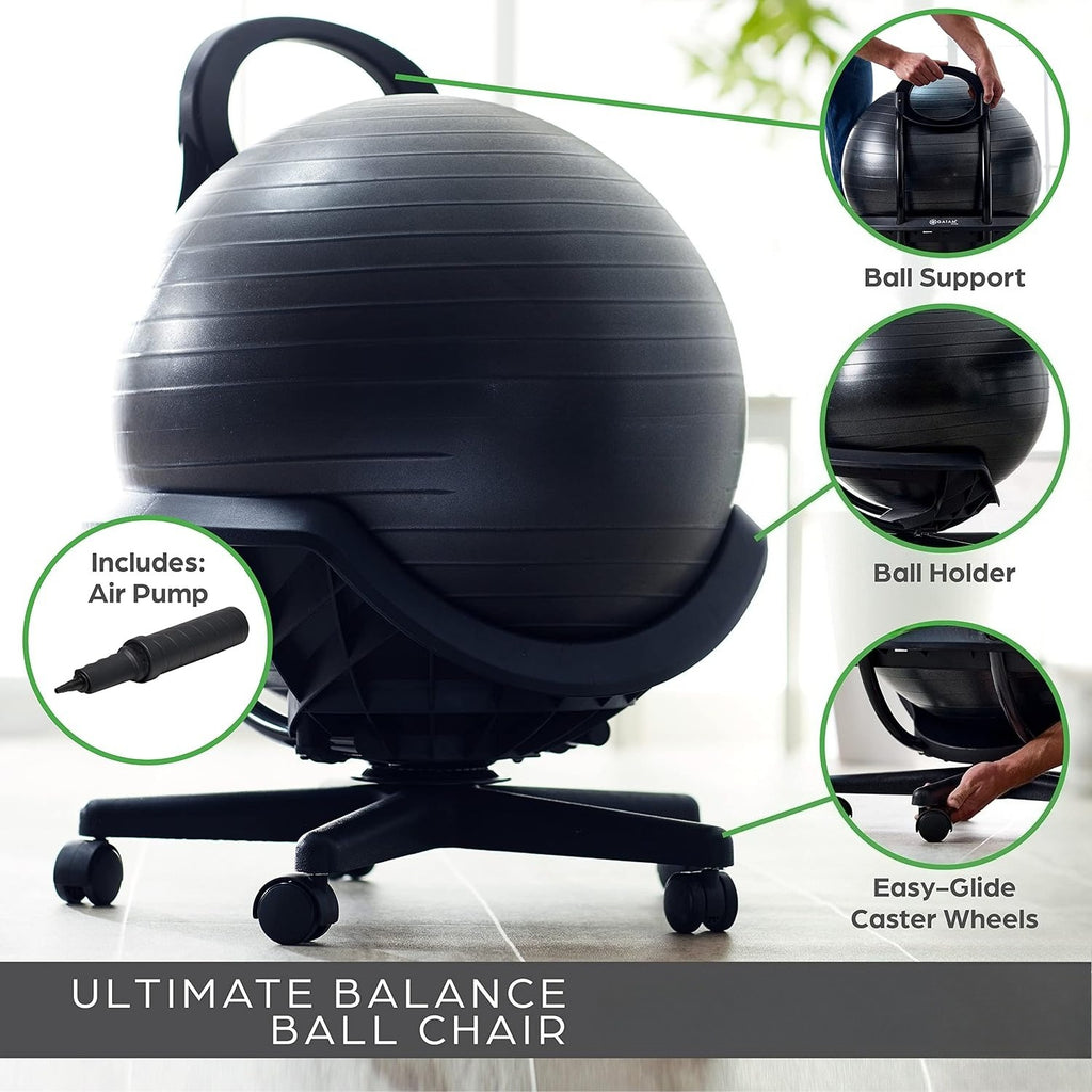 Swivel Base Ultimate Balance Ball Office Chair