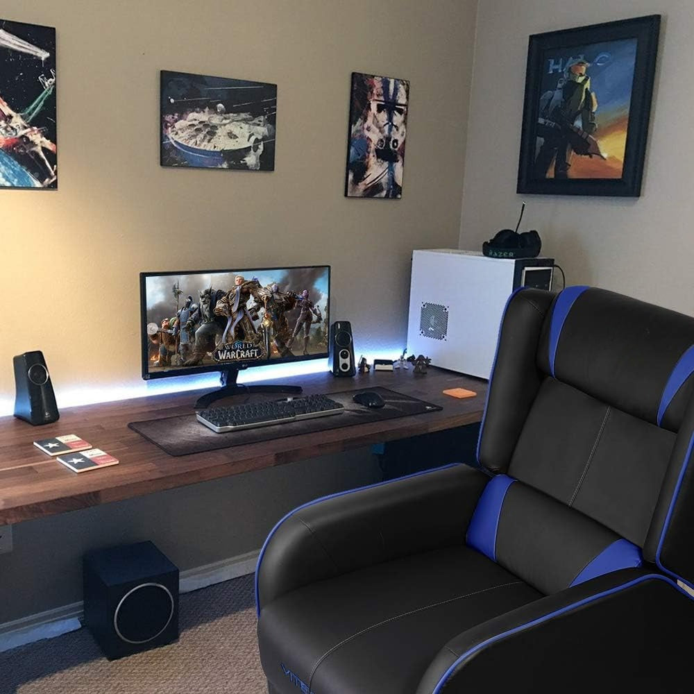 Ergonomic PU Leather Racing Gaming Recliner Chair