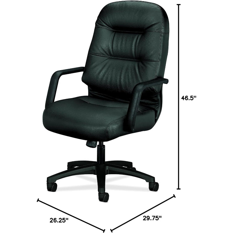 Pillow‑Soft High‑Back Leather Executive Office Chair