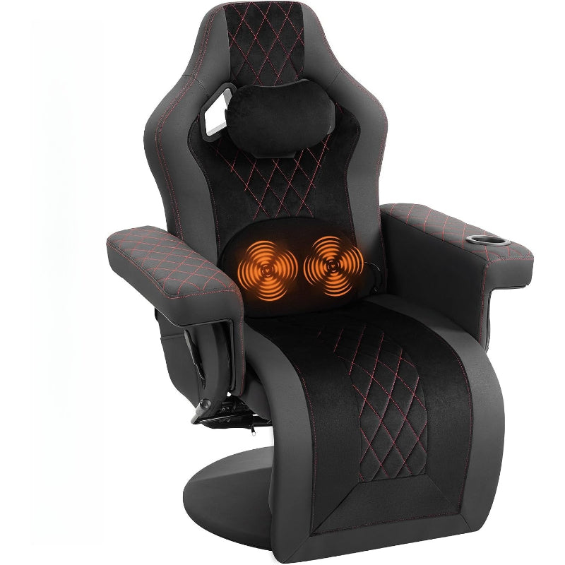 Massage Gaming Recliner Chair With Footrest