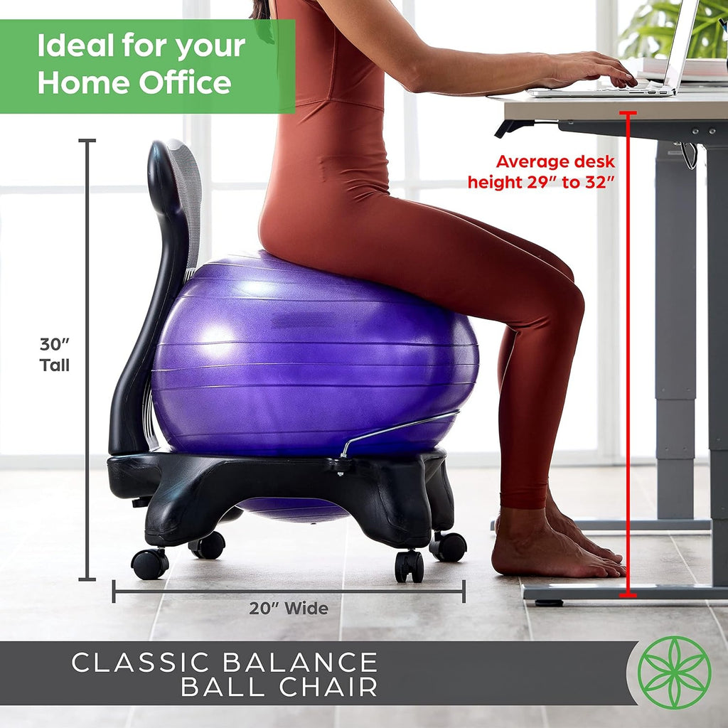 Classic Stability Balance Ball Office Chair